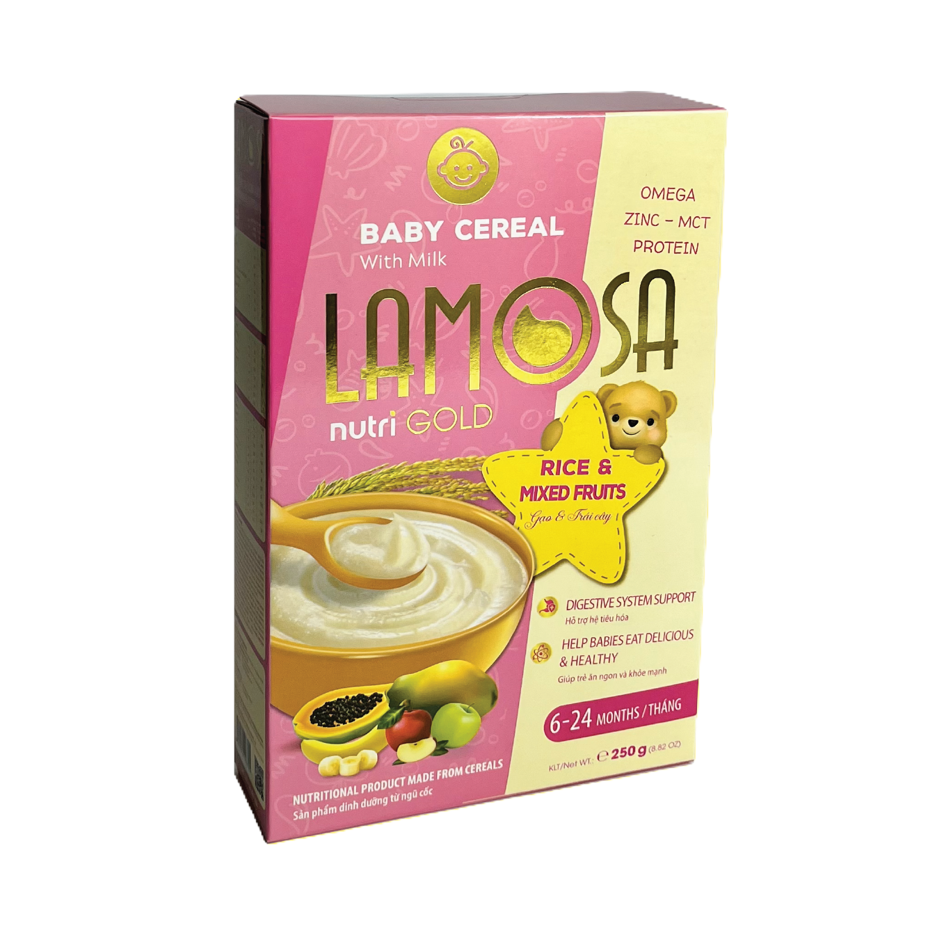 LAMOSA Baby Cereal Rice & Mixed Fruits
